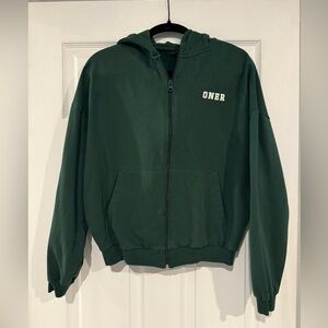 Oner Active Lightweight Zip Through Hoodie - Racing Green